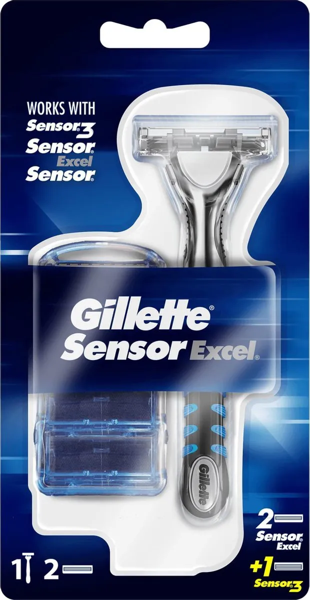 Gillette Sensor Excel Scheersysteem - 2 Bladen - 3 Mesjes