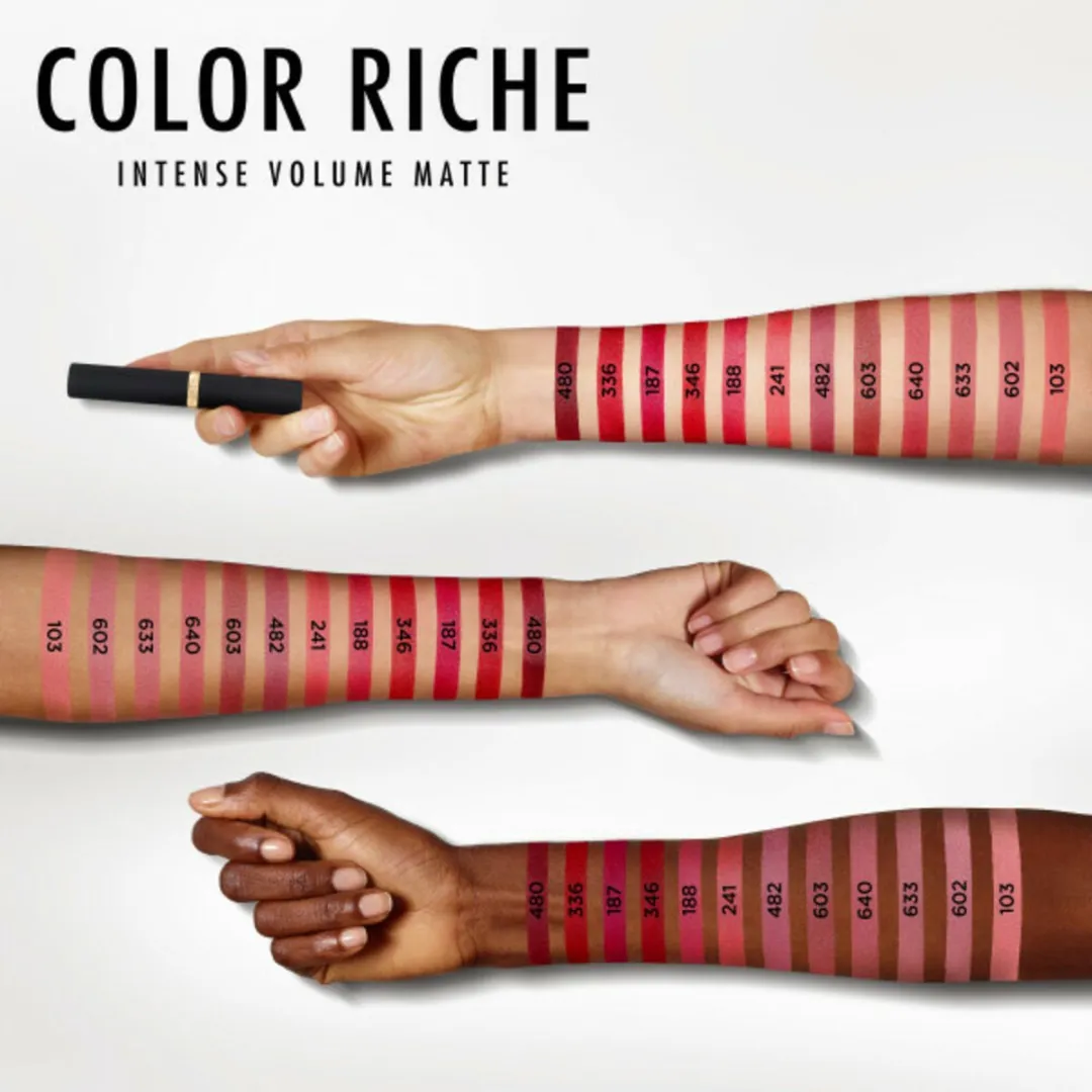 L'Oréal Paris Color Riche Intense Volume Matte Lippenstift 480 Le Plum - 3 Stuks