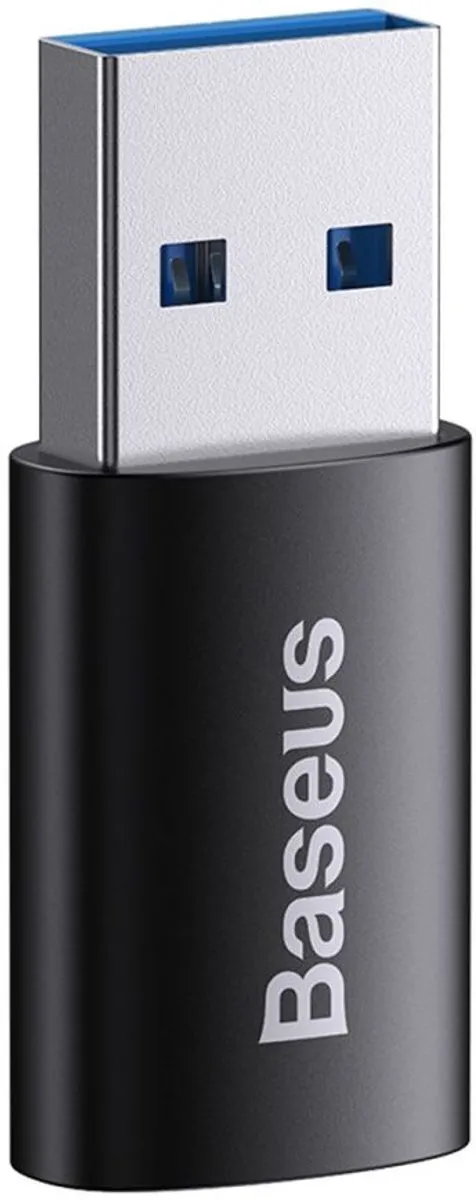 Baseus Mini Adapter USB-C 0302 - Zwart