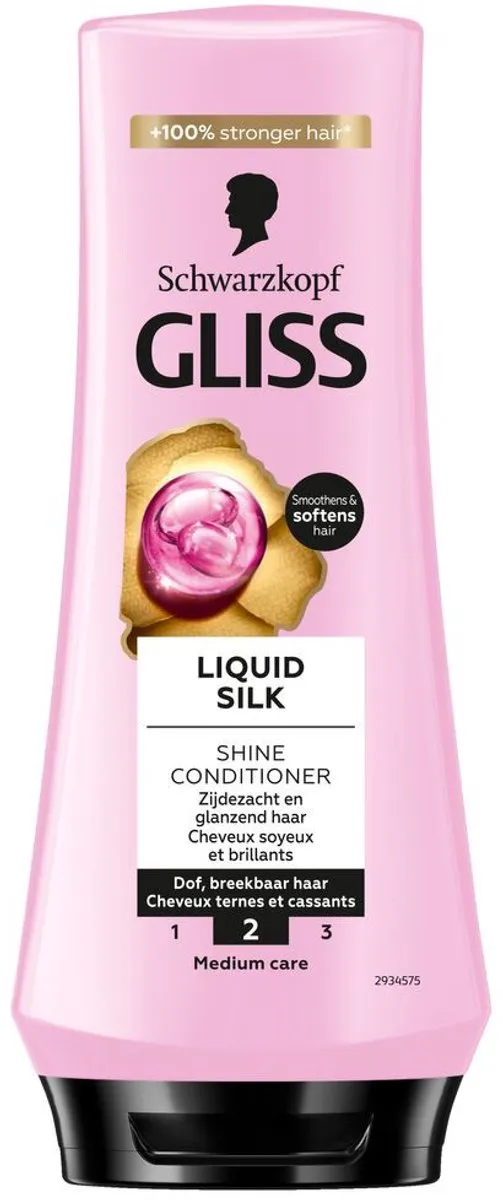 Schwarzkopf Gliss Kur Conditioner Liquid Silk 200ml - 4 Stuks