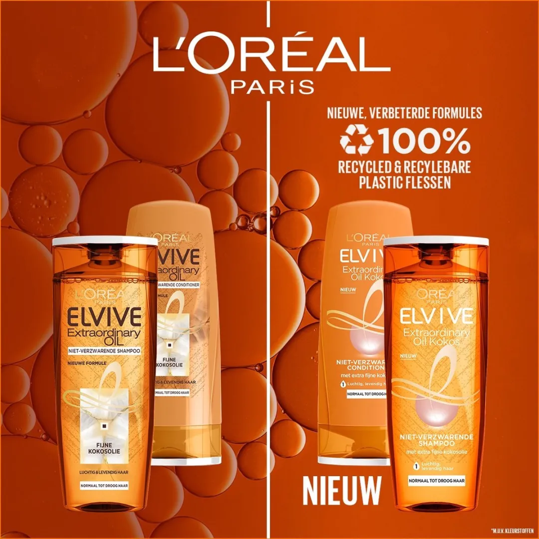 L'Oréal Paris Elvive Extraordinairy Oil Shampoo 3x250ml