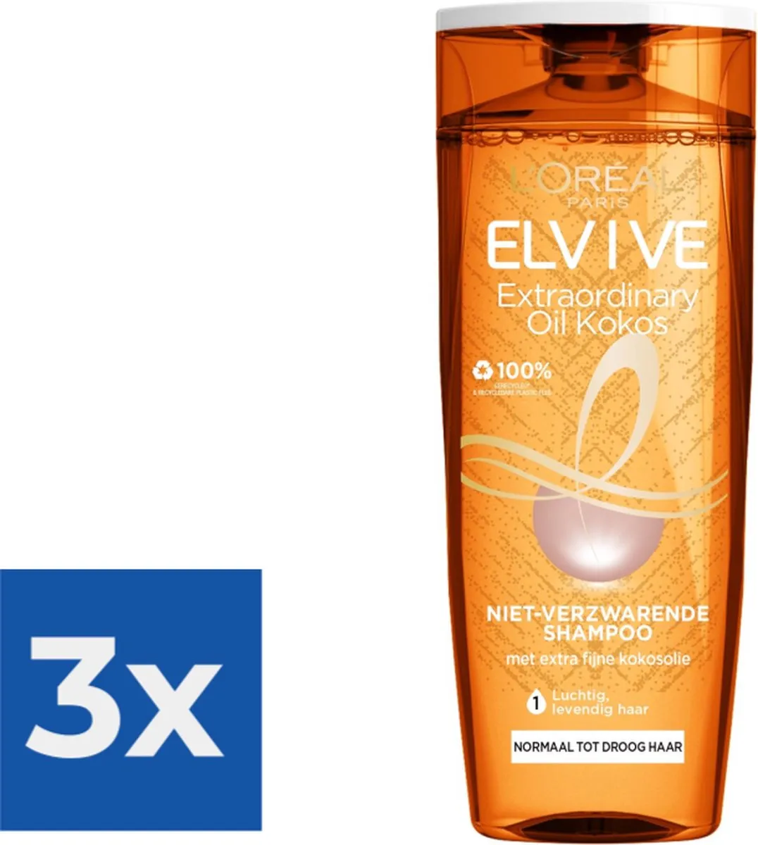 L'Oréal Paris Elvive Extraordinairy Oil Shampoo 3x250ml