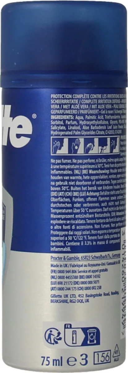 Gillette Series Scheergel Gevoelige Huid 75ml