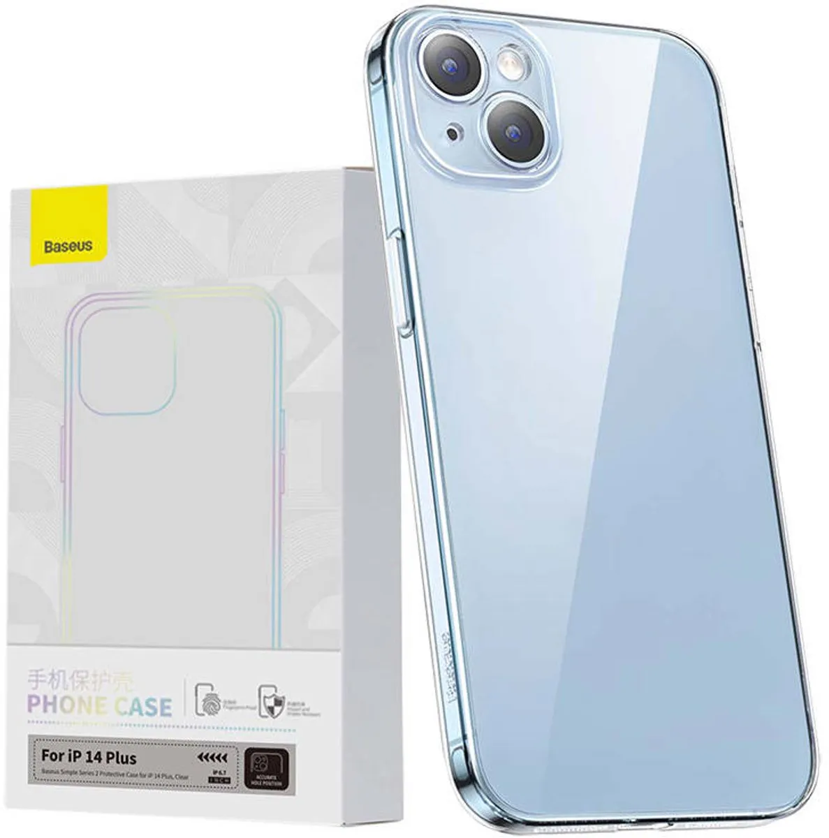 Baseus Hoesje iPhone 14 Plus Ultra Dun Transparant - MPN 6932172630027 - afbeelding 2 van 6