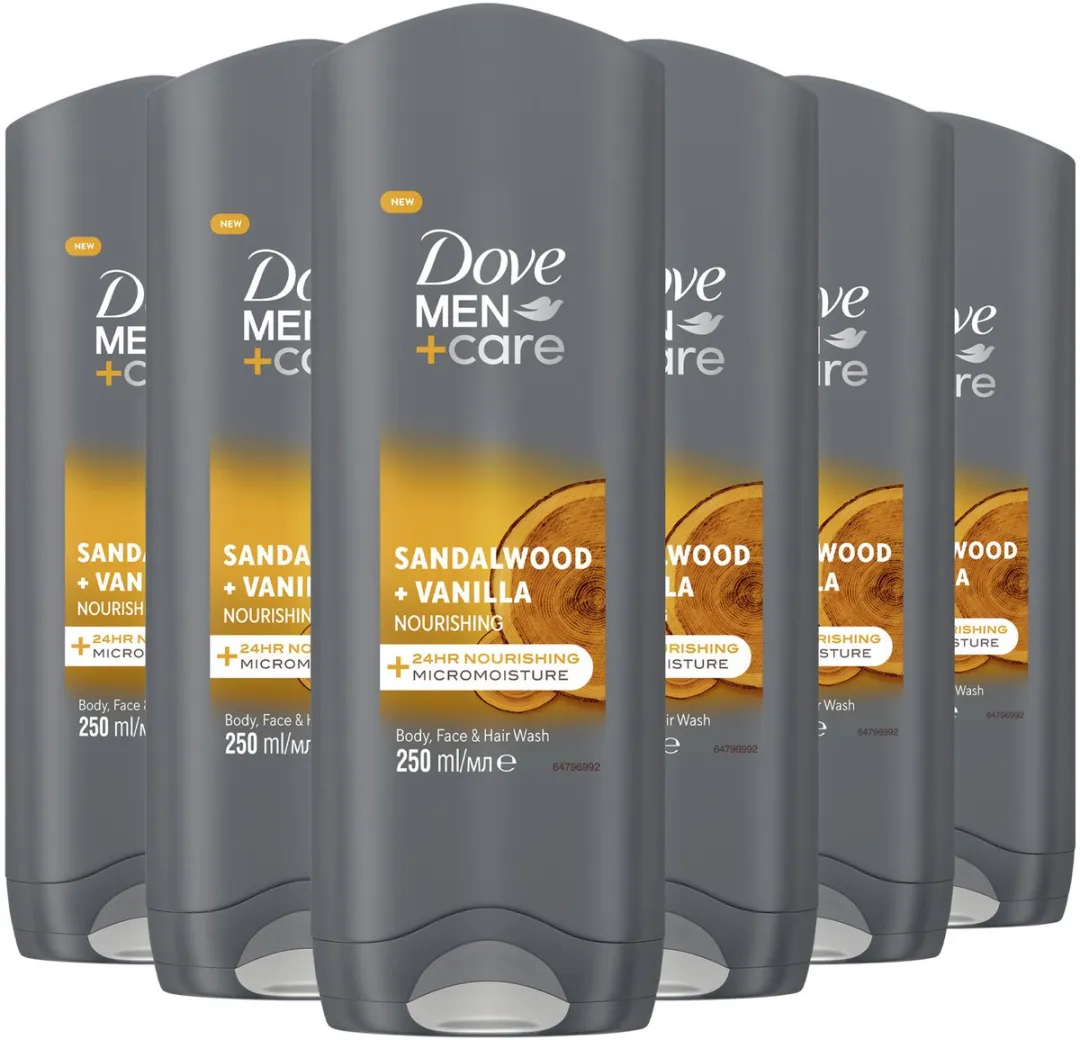 Dove Men+Care 3-in-1 Douchegel Sandalwood & Vanilla