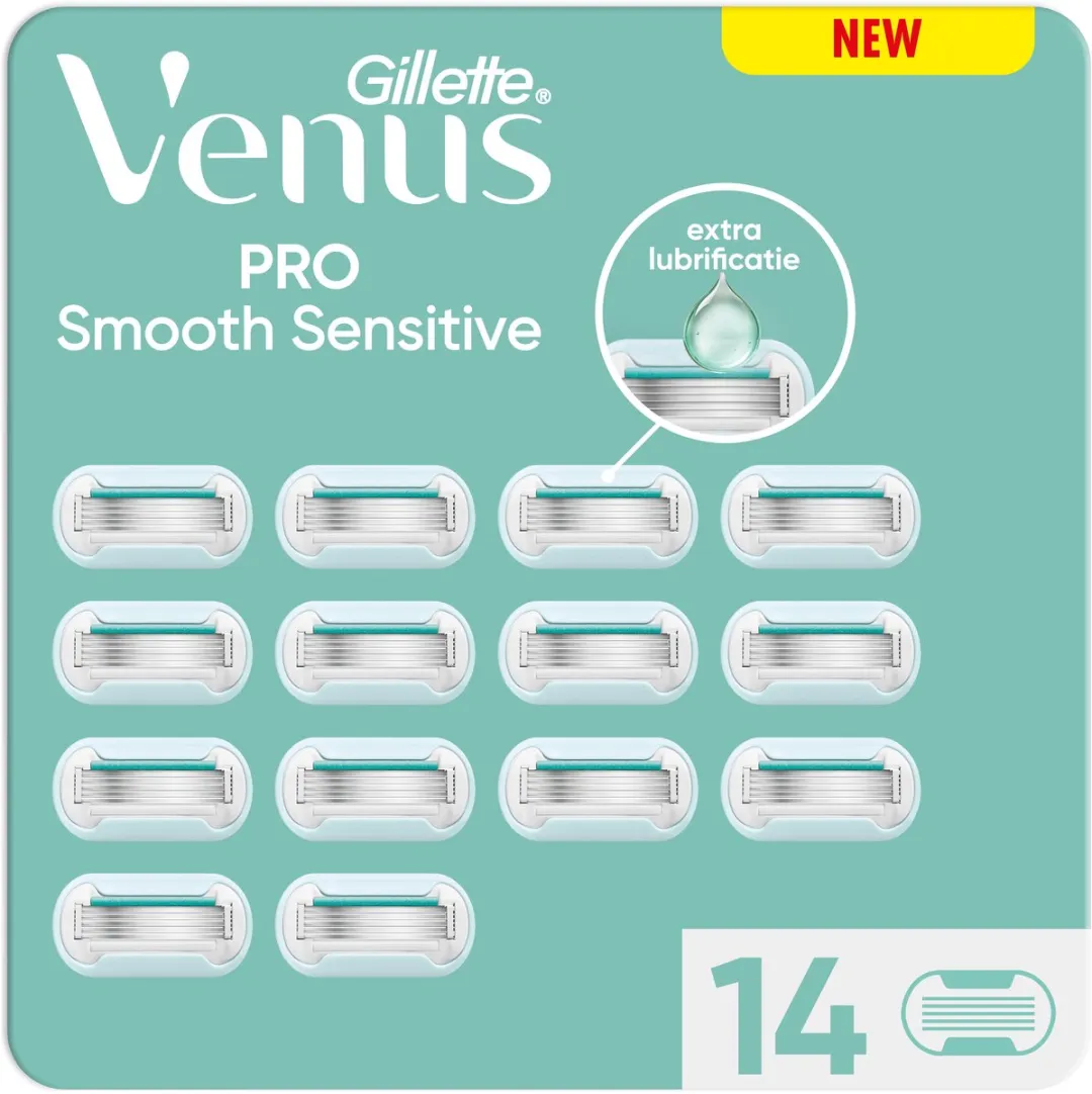 Gillette Venus Pro Smooth Sensitive Scheermesjes 14 Stuks