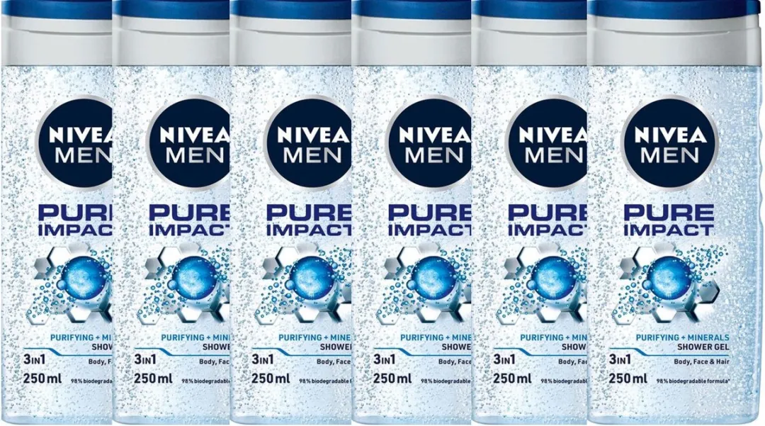 NIVEA MEN Pure Impact 3-in-1 Douchegel