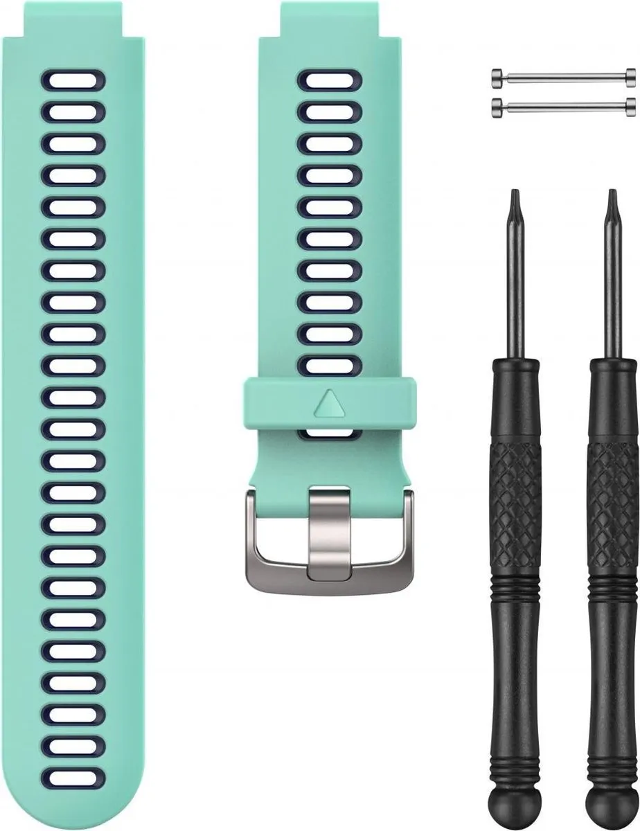 Garmin Forerunner 735 Siliconen Horlogeband - Turquoise/Zwart