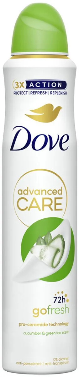 Dove Deodorant Spray Komkommer & Groene Thee - 200ml - 20 Stuks