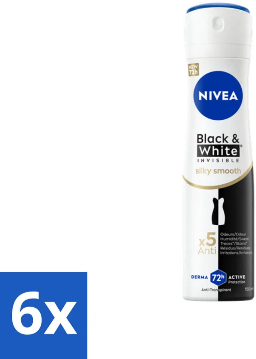 NIVEA Black & White Silky Smooth Deo Spray 150ml