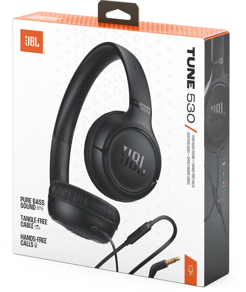JBL Tune 530 Bedrade On-Ear Koptelefoon - Zwart - afbeelding 6 van 6