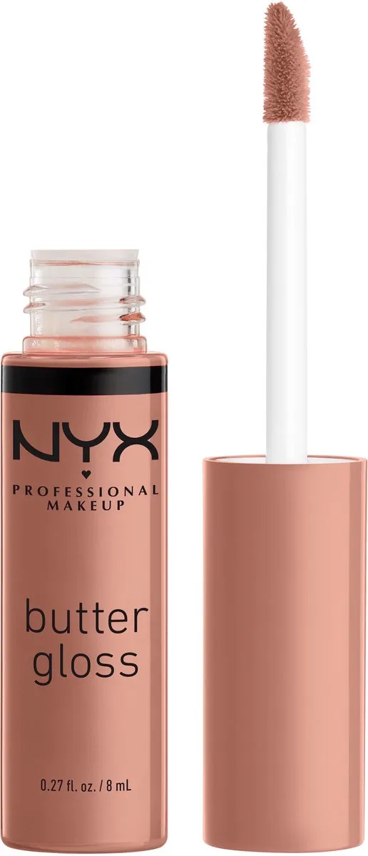 Nyx Professional Makeup Butter Lip Gloss - Madeleine - Glanzende Lipgloss - Bruin