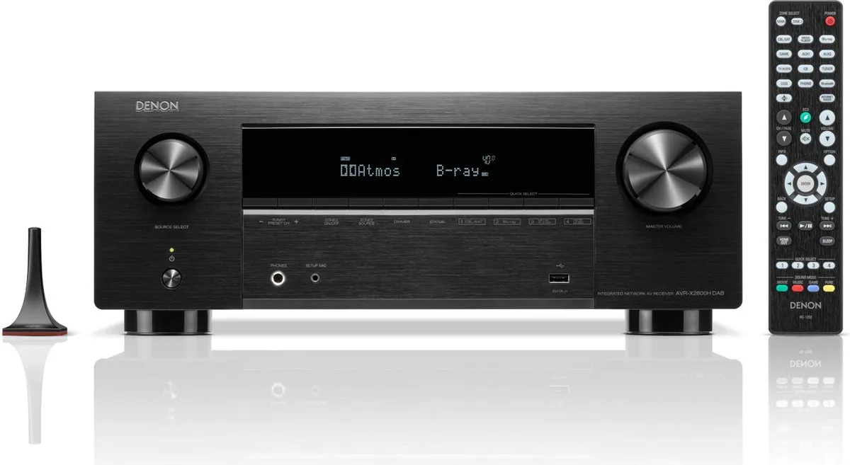 Denon AVR-X2800H AV-Receiver 7.2 Kanalen 150W - 8K - Zwart
