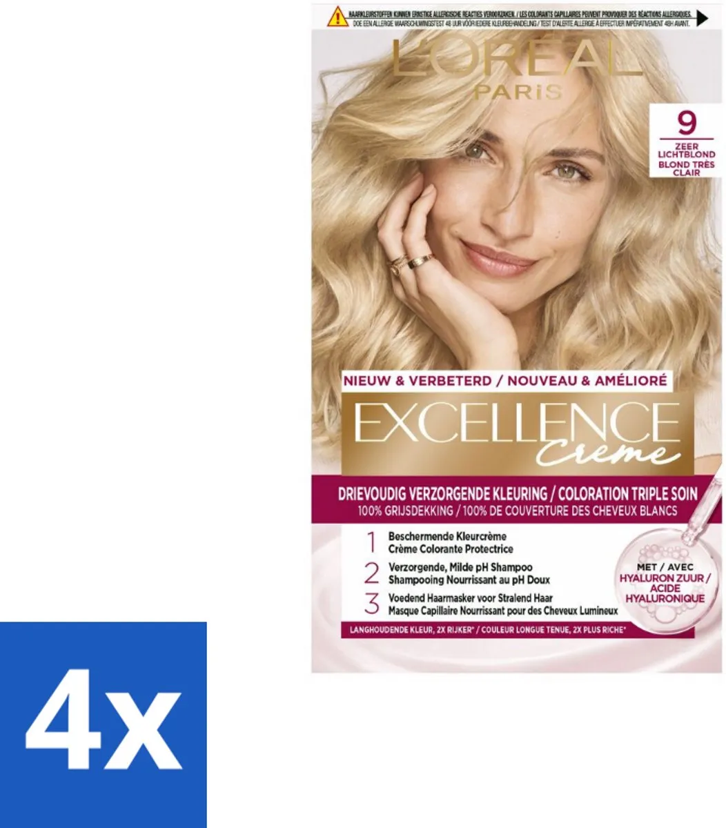 L'Oréal Paris Excellence Crème 9 Zeer Licht Blond