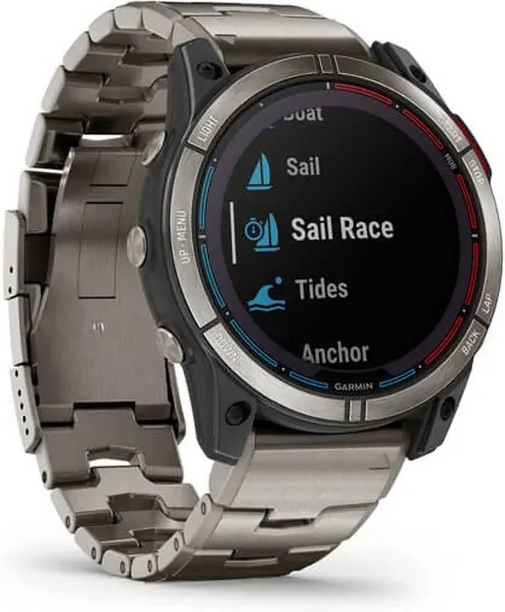 Garmin Quatix 7X Sapphire Solar 010-02541-61 Smartwatch - 51mm Grijs - Zwart