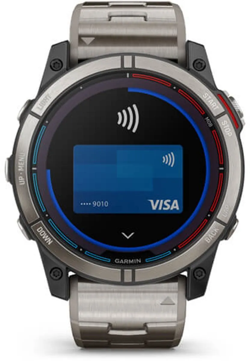 Garmin Quatix 7X Sapphire Solar 010-02541-61 Smartwatch - 51mm Grijs - Zwart