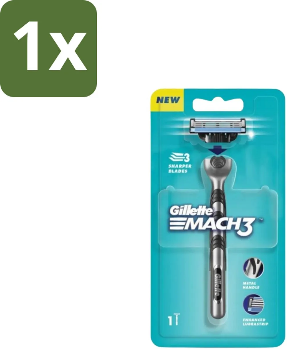 Gillette Mach3 Houder + 1 Mesje