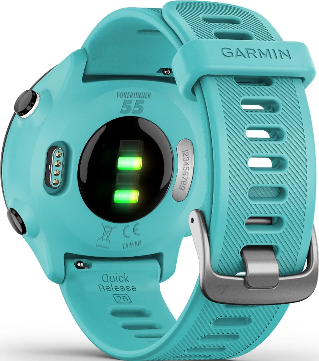 Garmin Forerunner 55 Sporthorloge - GPS 42mm - Zwart/Aqua