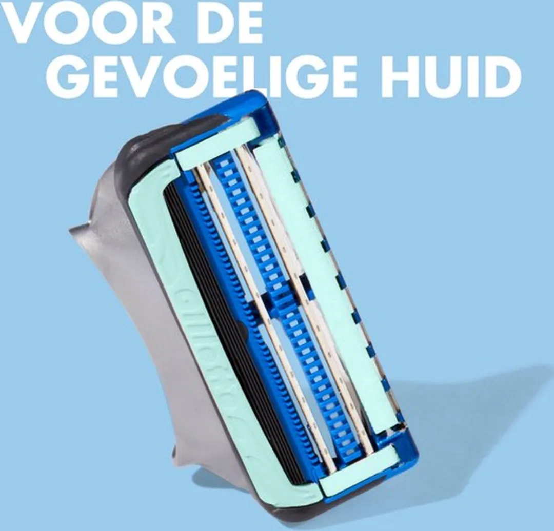 Gillette SkinGuard Sensitive Scheermesjes 12 Stuks - Aloë Vera