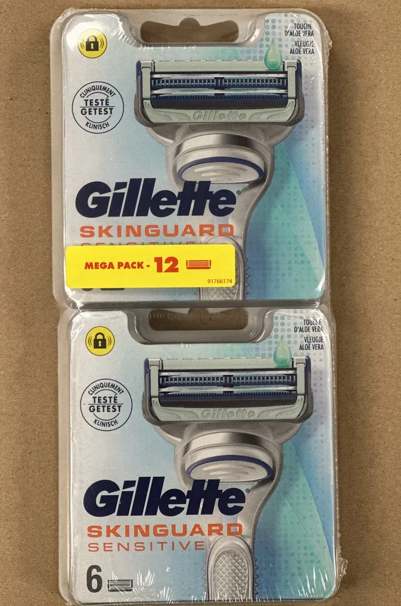 Gillette SkinGuard Sensitive Scheermesjes 12 Stuks