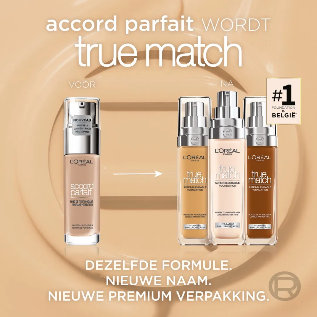 L'Oréal Paris True Match Foundation 4D/W - Natural Gold 30ml