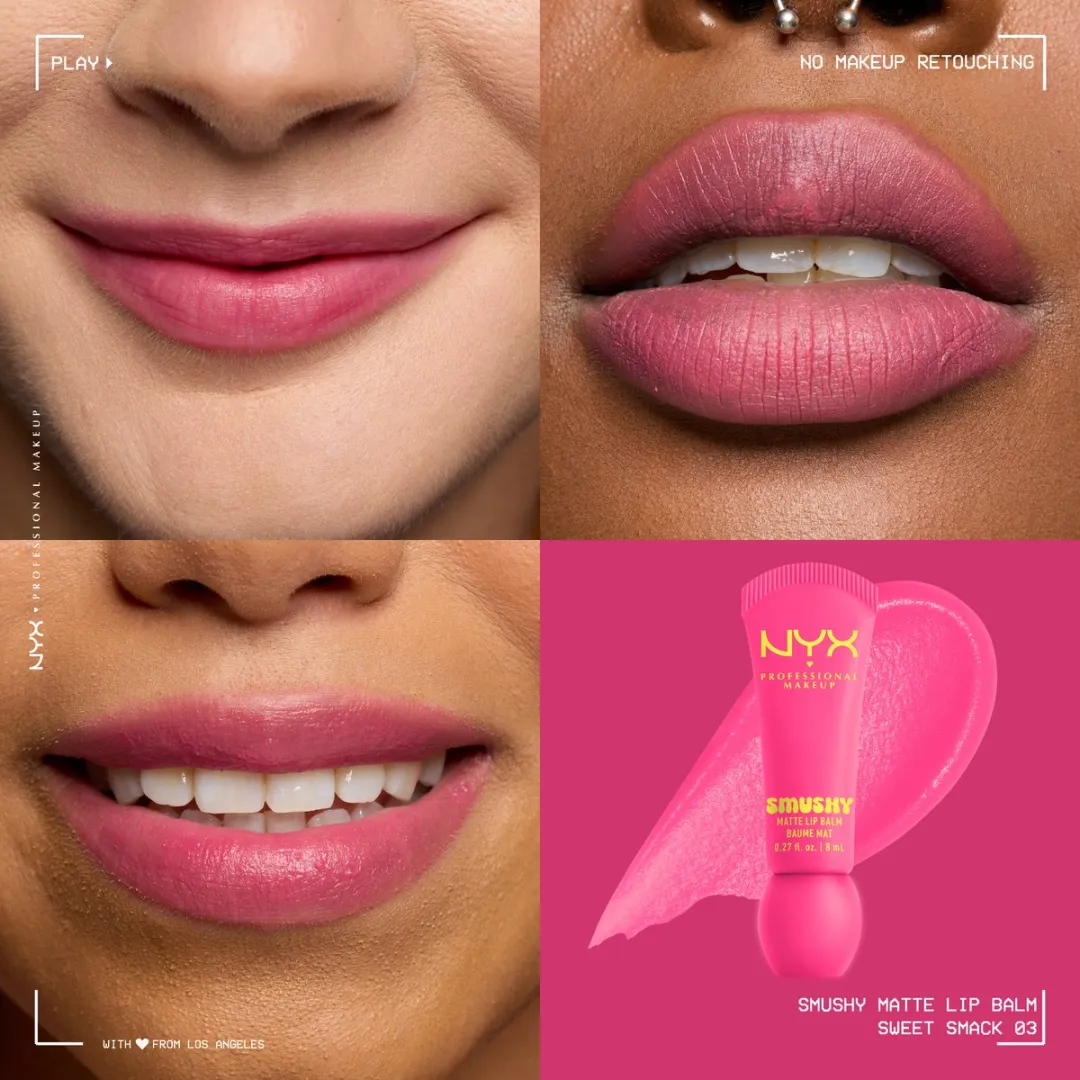 NYX Smushy Matte Sweet Smack Lippenbalsem 8ml - afbeelding 6 van 6