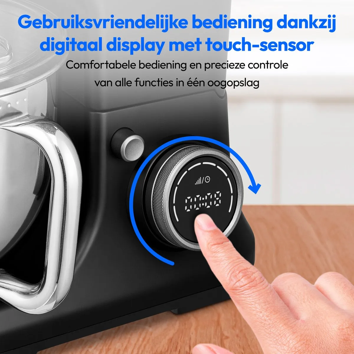 Medion MD18440 Keukenmachine 1200W - 8 standen - 5L - Zwart