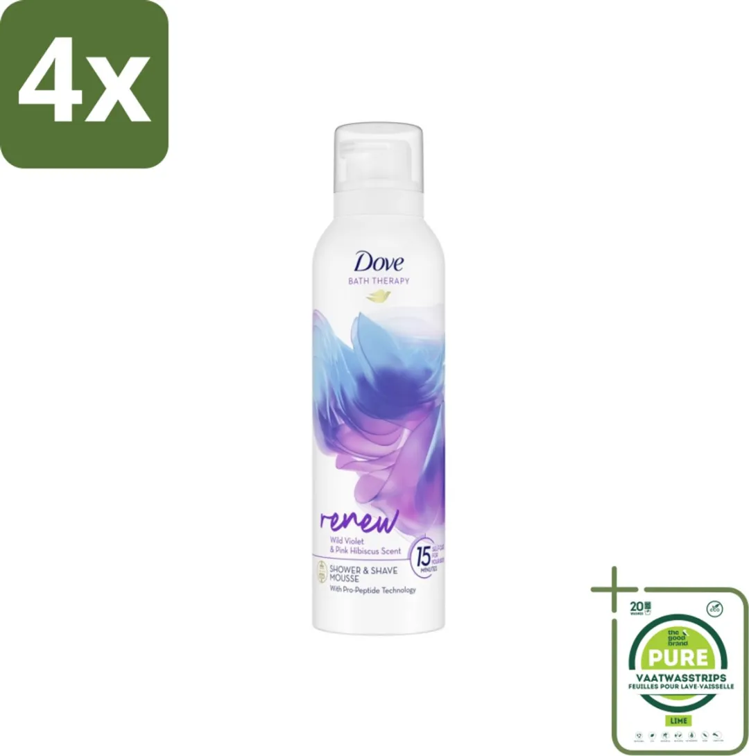 Dove Bath Therapy Renew Douche- & Scheerschuim Violet & Hibiscus