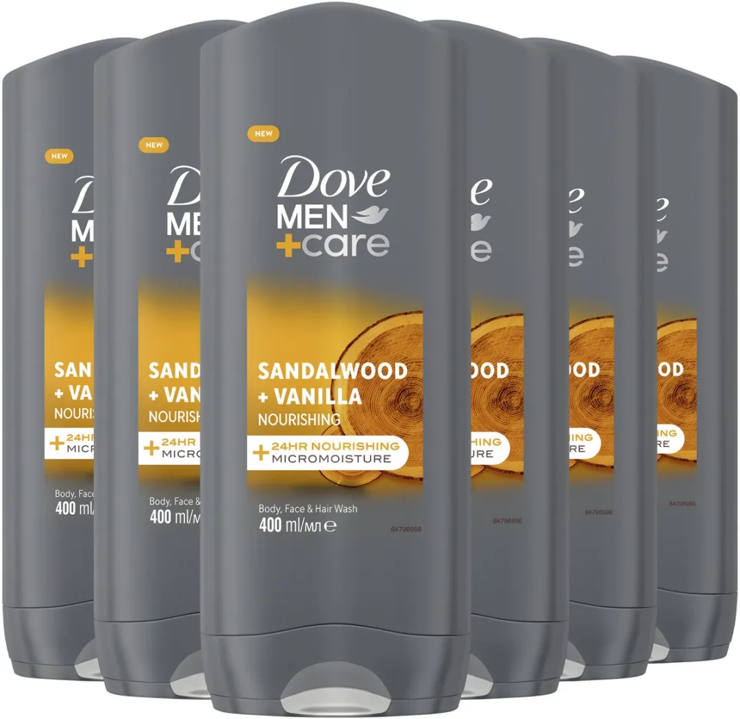 Dove Men+Care 3-in-1 Douchegel Sandalwood & Vanilla