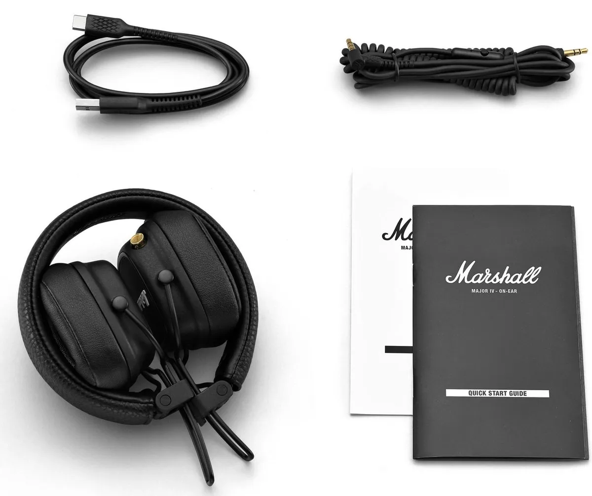 Marshall Major IV Draadloze On-Ear Koptelefoon - Zwart