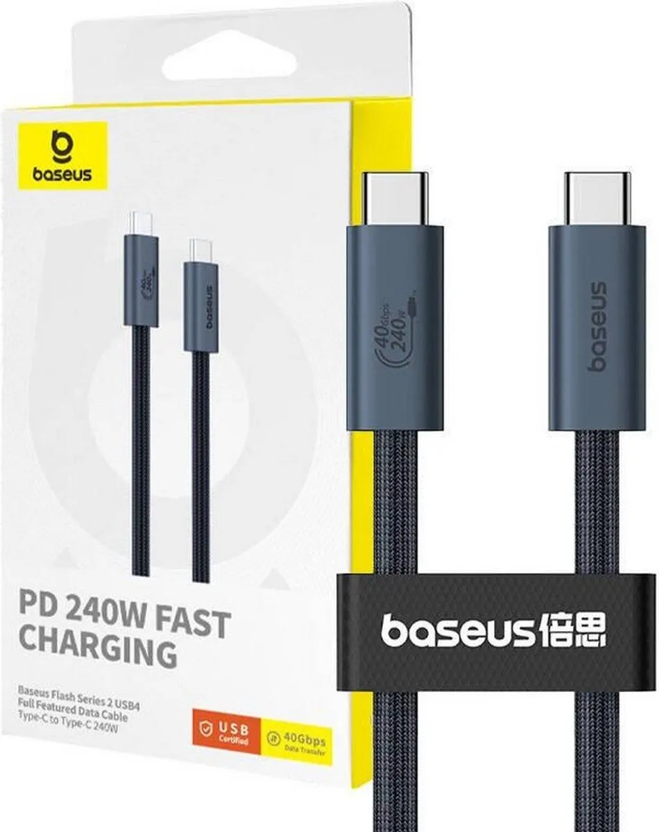 Baseus Flash Series 240W USB-C Kabel 8K 1m