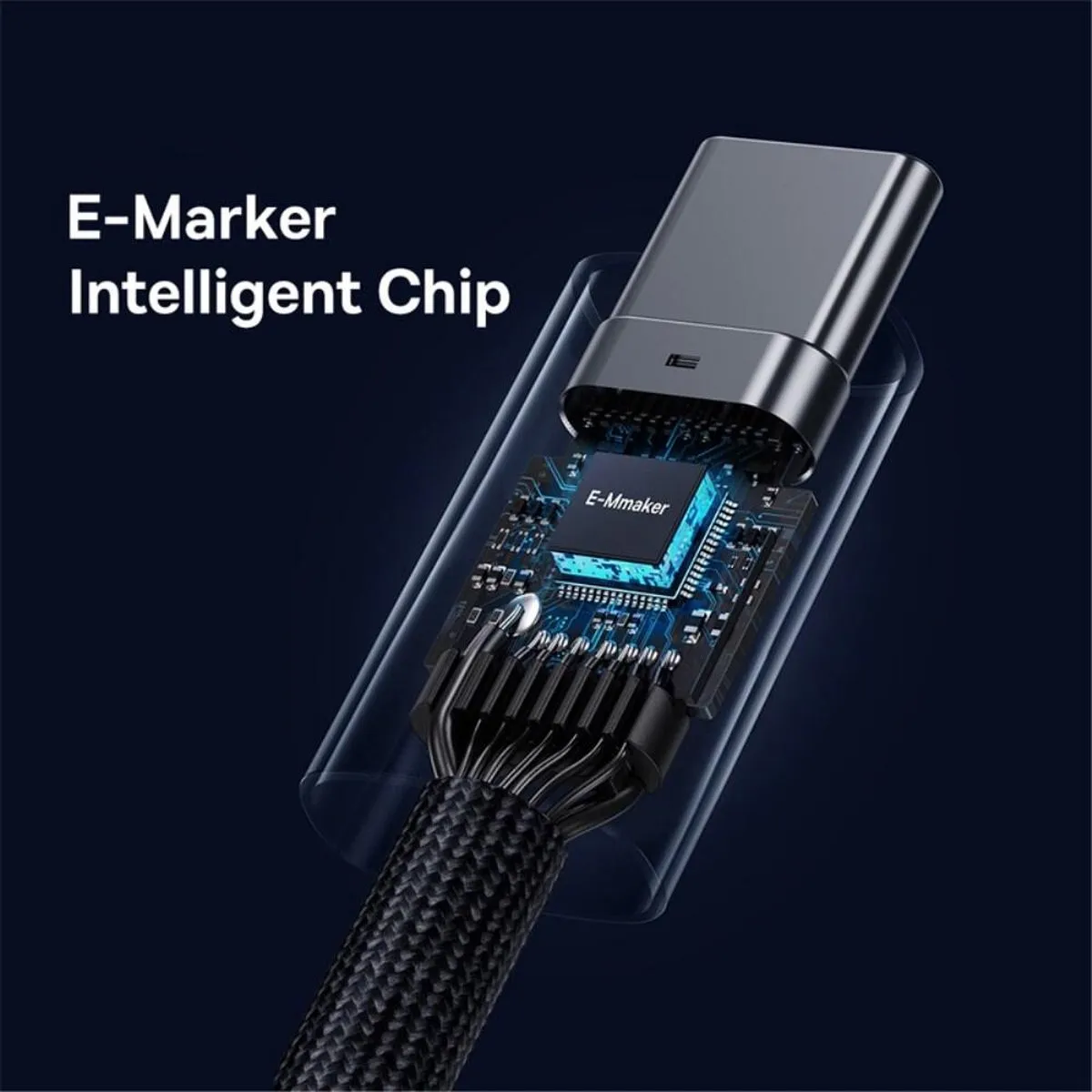 Baseus Flash Series 240W USB-C Kabel 8K 1m - Zwart