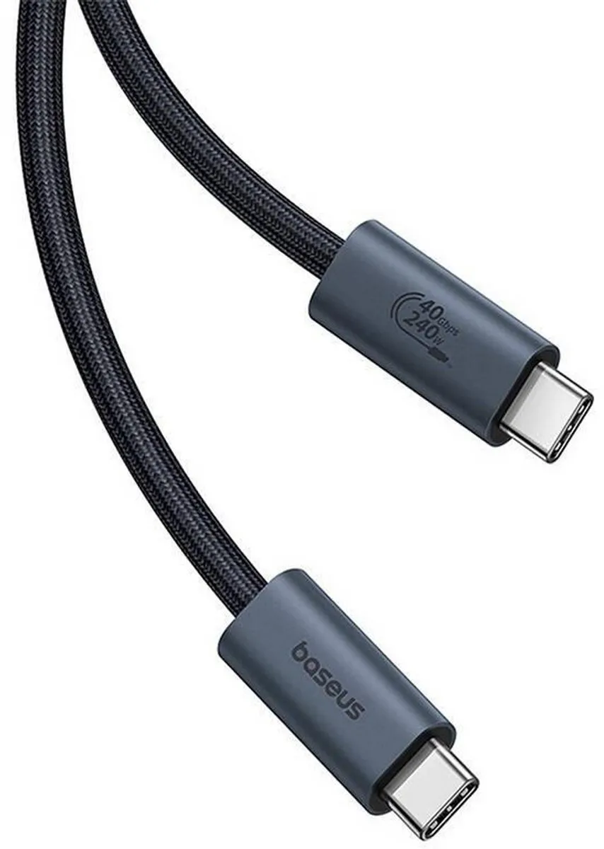 Baseus Flash Series 240W USB-C Kabel 8K 1m - Zwart