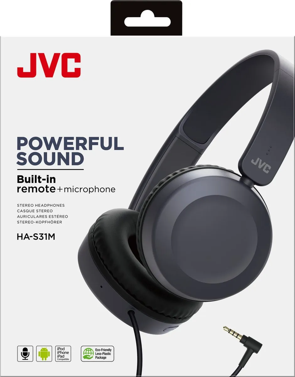 JVC HA-S31M On-ear Koptelefoon