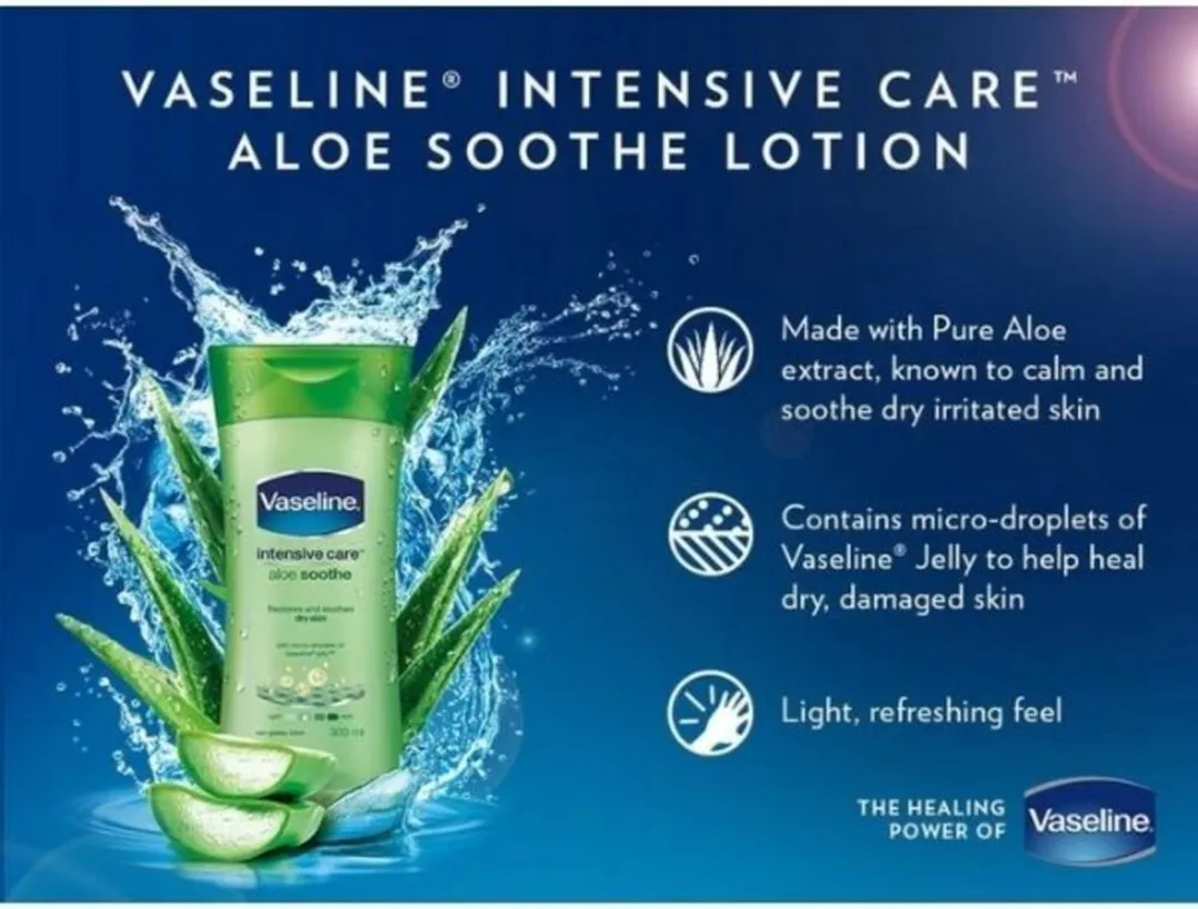Vaseline Aloe Soothe Bodylotion 600ml - 3 Stuks