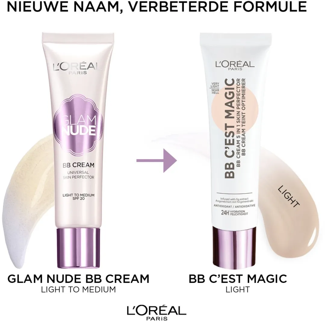 L'Oréal Paris GlamNude BB Cream 01 Light - 30ml