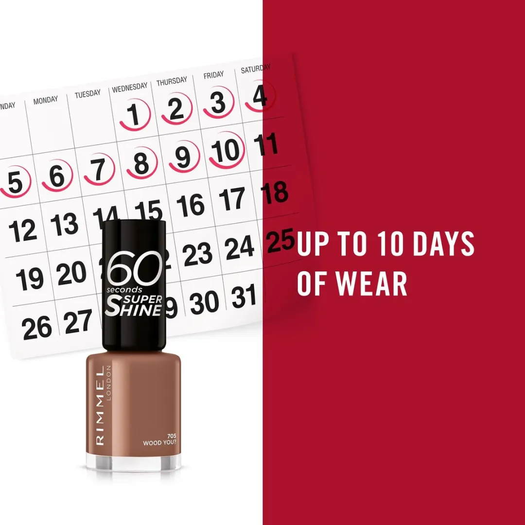 Rimmel London 60 Seconds Supershine Nagellak 705 Wood You - 8ml