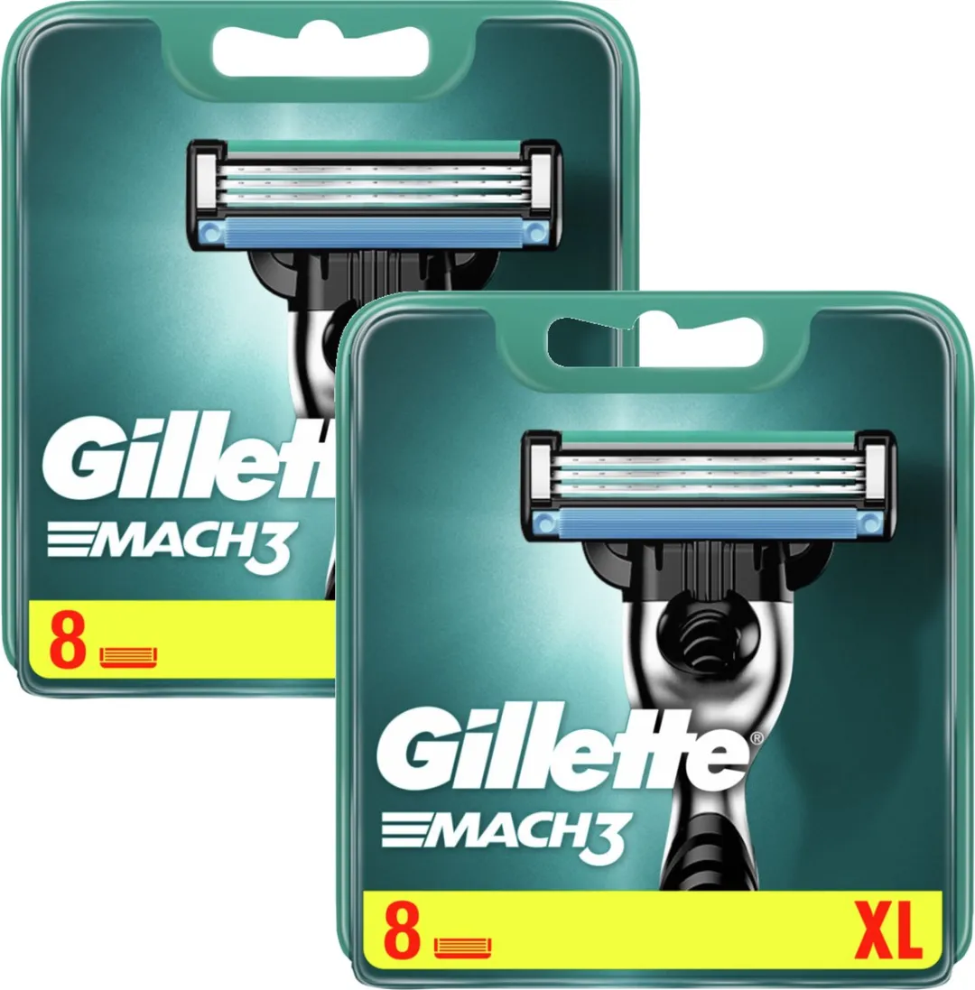 Gillette Mach 3 Base Mesjes - 16 Stuks