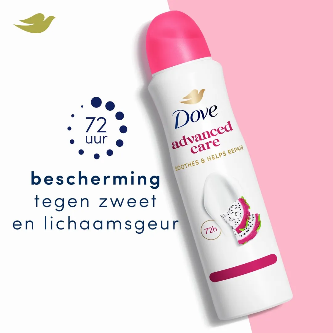 Dove Anti-Transpirant Spray Advanced Care Dragon Fruit & Coconut Cream - 6x150ml