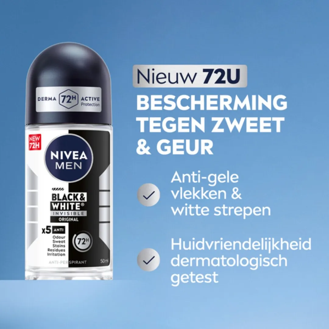 NIVEA Men Invisible for Black & White Deo Roller