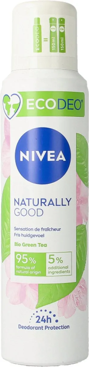 NIVEA Naturally Good Deodorant Spray Green Tea 125ml