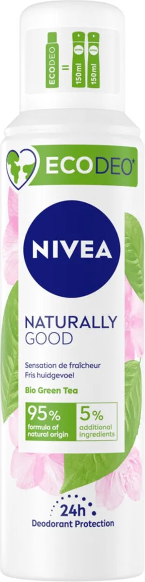 NIVEA Naturally Good Deodorant Spray Green Tea 125ml