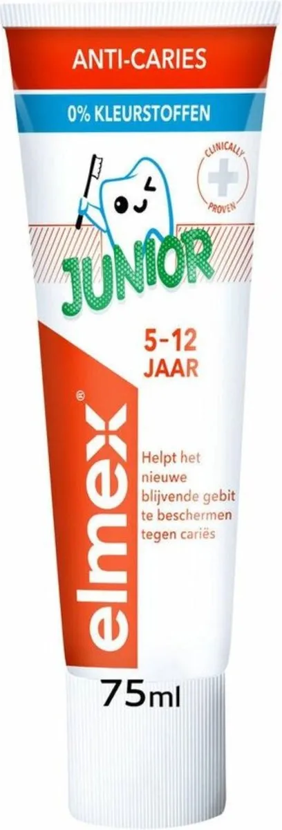 Elmex Junior Kindertandpasta 75ml - 2 Stuks