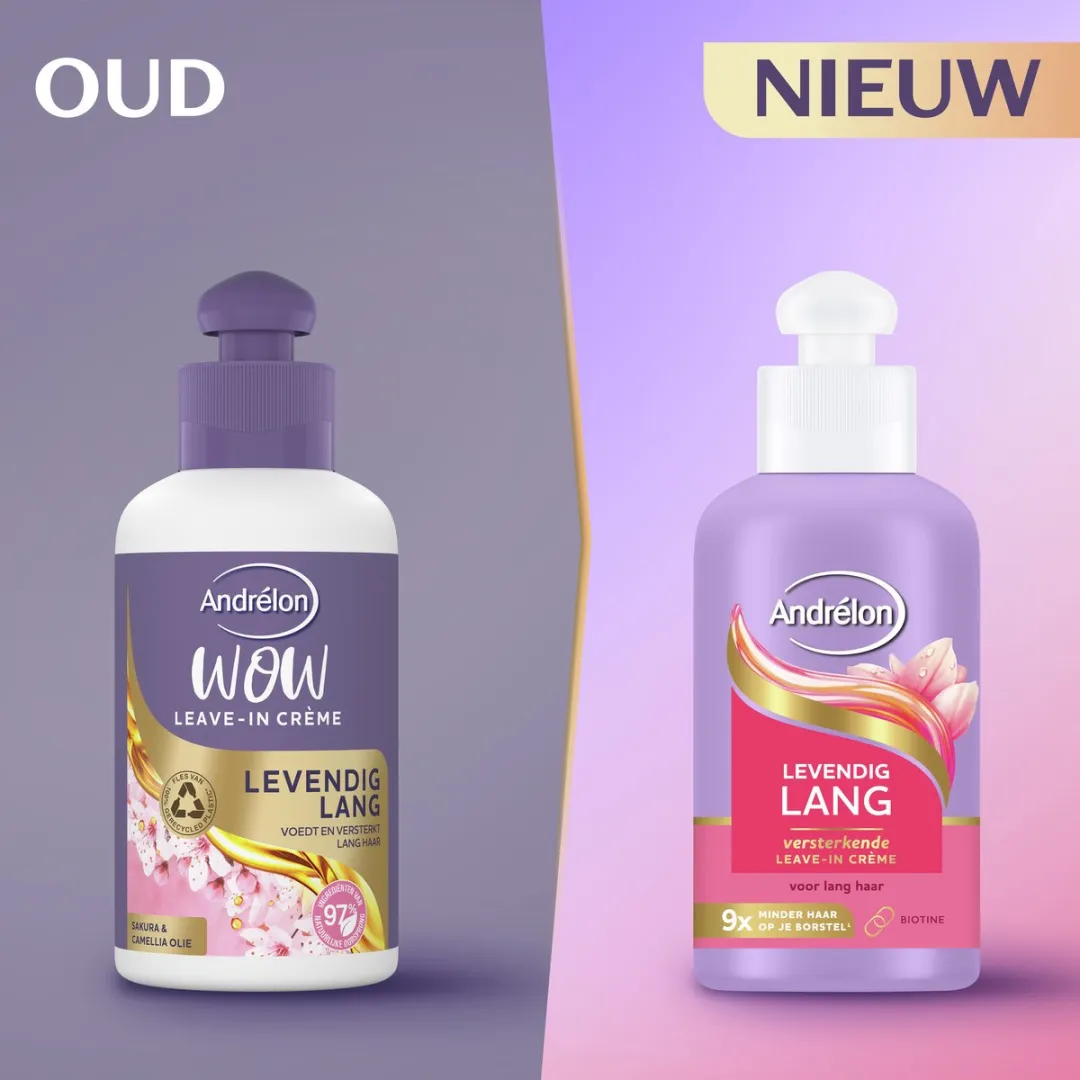 Andrélon Levendig Lang Haarcreme 200ml - 6 Stuks