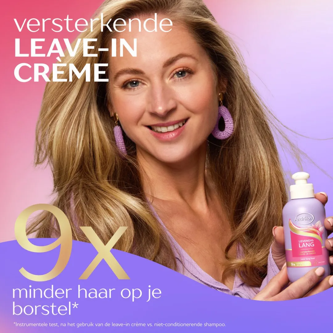 Andrélon Levendig Lang Haarcreme 200ml - 6 Stuks
