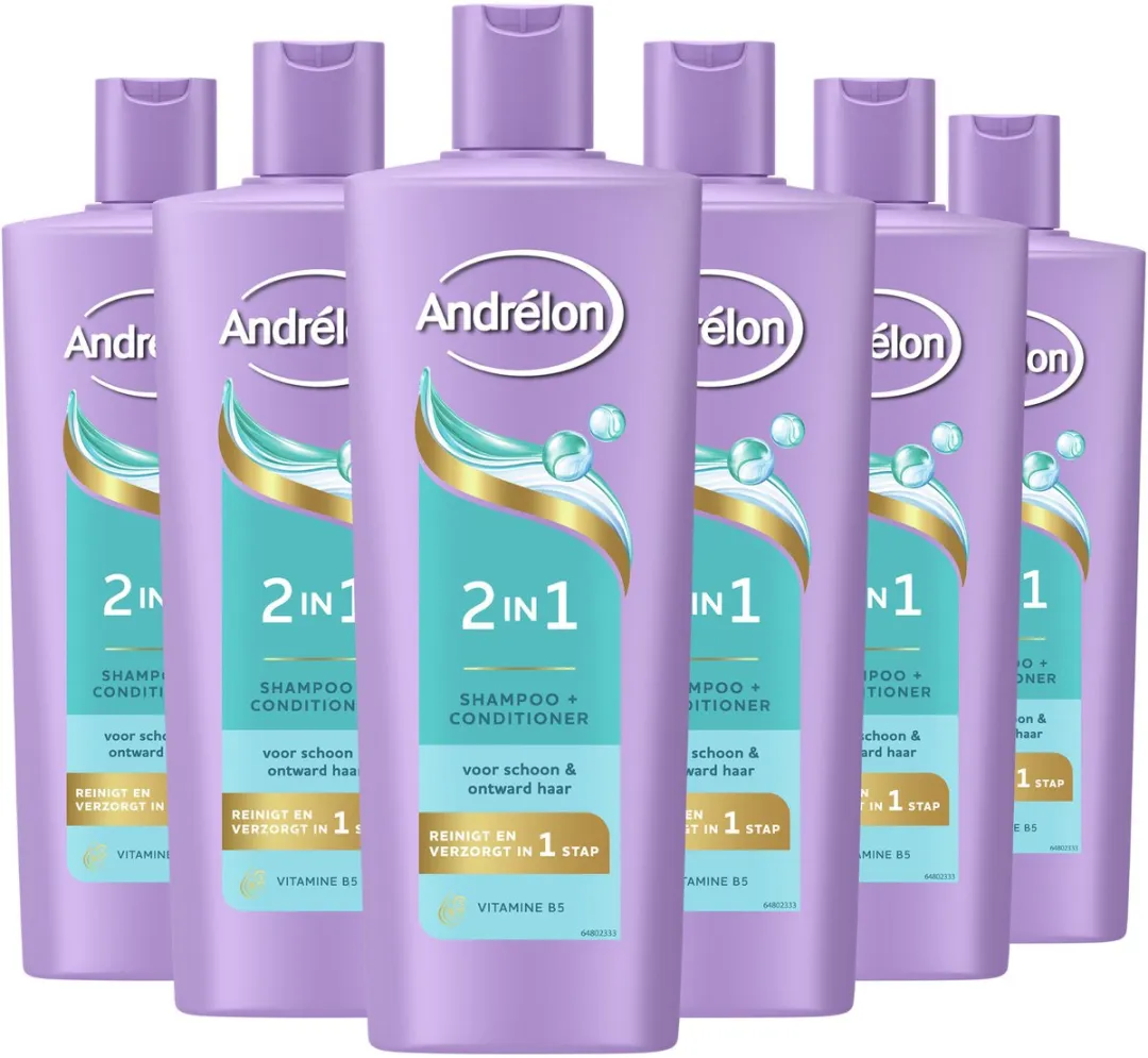 Andrélon 2-in-1 Shampoo & Conditioner 6x400ml