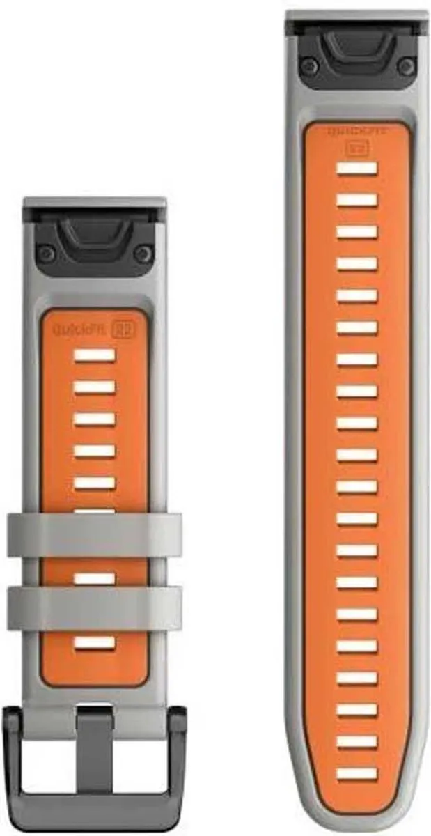 Garmin QuickFit Horlogeband - 22mm - Grijs/Oranje