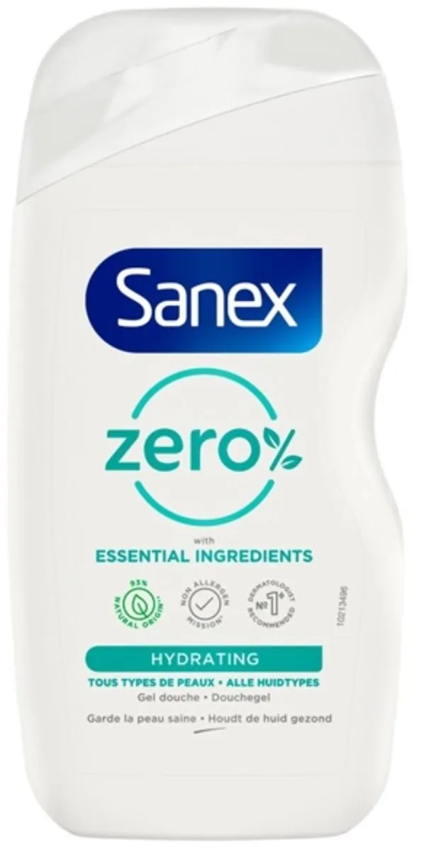 Sanex Zero% Hydrating Douchegel 800ml - 2 Stuks - afbeelding 2 van 6