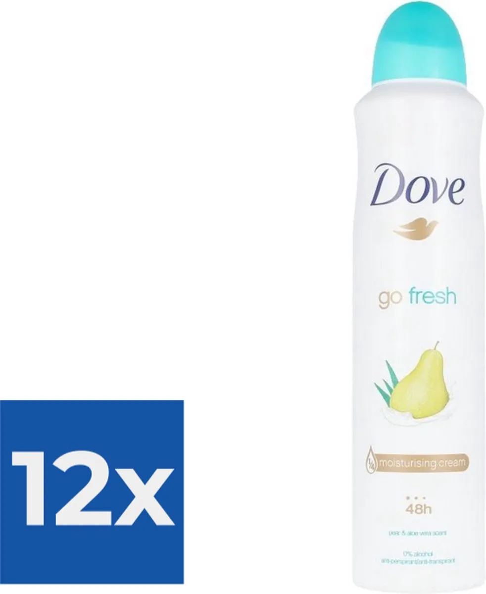 Dove Deospray Go Fresh Peer & Aloe Vera 250ml - 12 Stuks