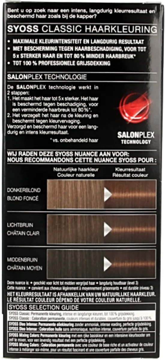 SYOSS Color Baseline 5-8 Hazelnootbruin Haarverf 115ml